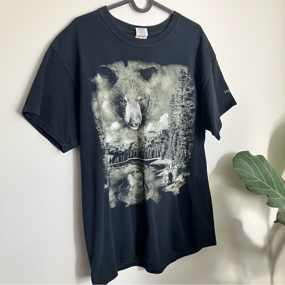 Gildan Other - Retro Bear Forest Tee